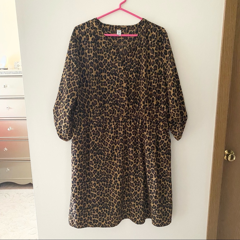 Old Navy Leopard Print Dress Size XXL